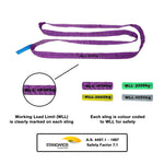 Grip 28301 1000kg (1T) x 1m Round Lifting Sling