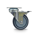 Grip Grip 42006 75mm 70kg Institutional Grey TPR Swivel Castor with Brake