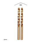 Insize Insize IN0203 Twin Pack 2mm Heavy Duty Cobalt HSS Drill Bits