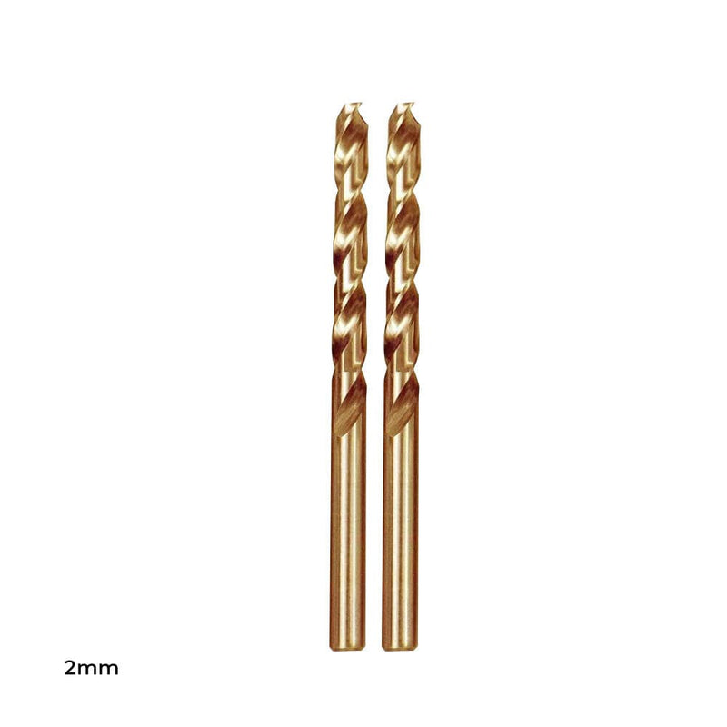 Insize Insize IN0203 Twin Pack 2mm Heavy Duty Cobalt HSS Drill Bits