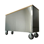 Pittsburgh P00006 56" 10 Drawer Stainless Steel Cabinet