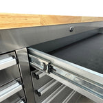 Pittsburgh P00006 56" 10 Drawer Stainless Steel Cabinet