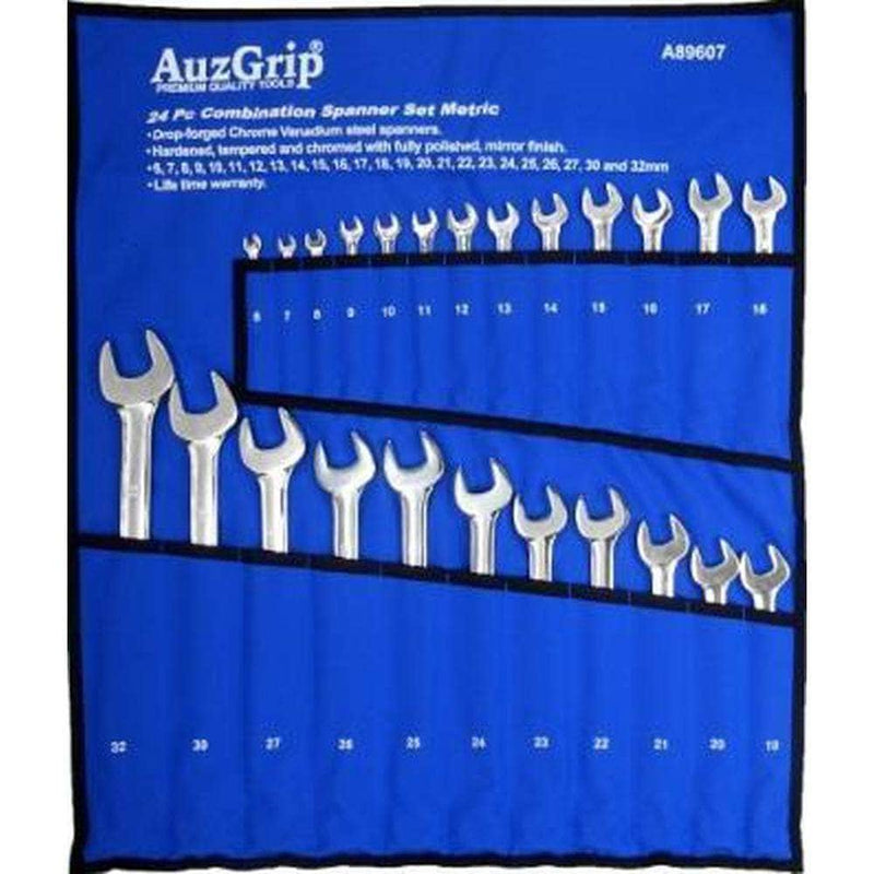 AuzGrip AuzGrip A89607 24 Piece Metric Combination Spanner Set