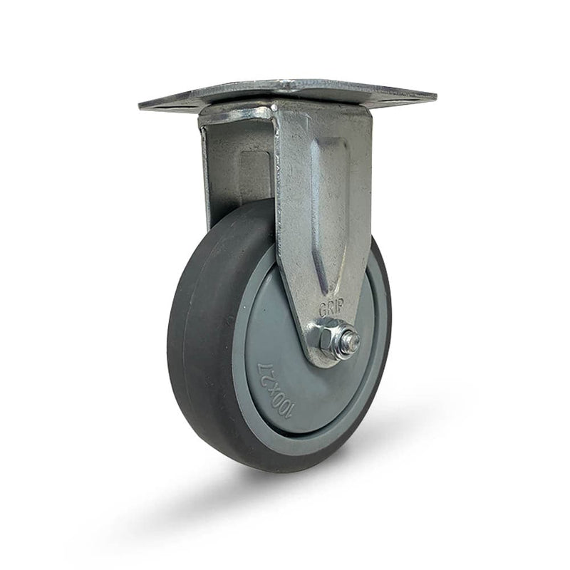 Grip 42000 50mm 40kg Institutional Grey TPR Fixed Castor