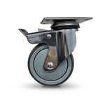 Grip 42002 50mm 40kg Institutional Grey TPR Swivel Castor with Brake