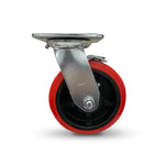 Grip 42093 100mm 230kg Poly Moulded Poly Core Swivel Castor with Brake