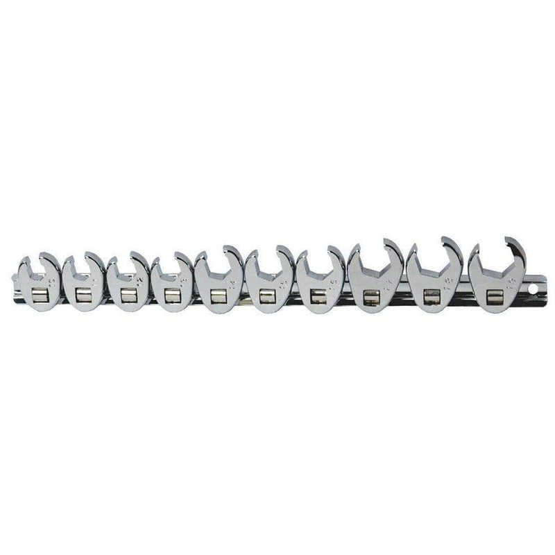 Grip Grip 90101 10 Piece Metric 3/8" Square Drive Flare Nut Crowfoot Spanner Set