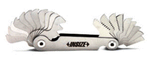 Insize Insize IN48200328 28 Piece Whitworth Alloy Steel Pitch Gauge Set