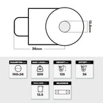 Grip 41981 100mm 200kg Industrial Blue Nylon Swivel Castor