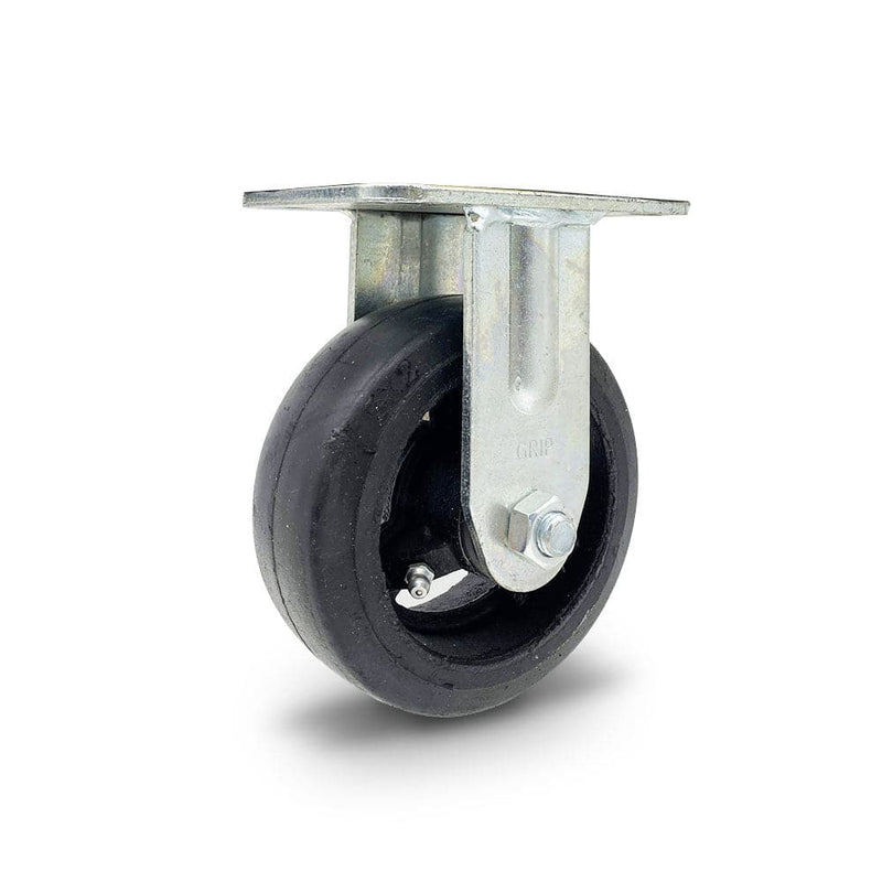Grip Grip 42081 125mm 180kg Rubber Moulded Cast Iron Fxed Castor