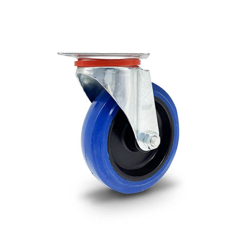 Grip Grip 43004 125mm 150kg Blue Elastic Rubber Nylon Core Swivel Castor