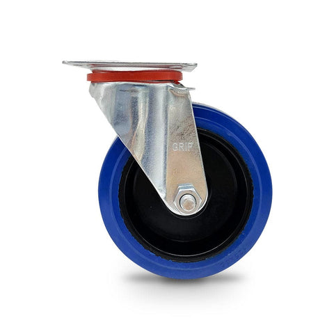 Grip Grip 43004 125mm 150kg Blue Elastic Rubber Nylon Core Swivel Castor