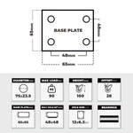 Grip Grip 43008 75mm 90kg White Nylone Poly Core Swivel Castor