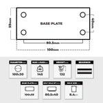 Grip Grip 43011 100mm 145kg White Nylone Poly Core Fixed Castor
