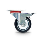 Grip Grip 43018 75mm 50kg Rubber Moulded Steel Core Swivel Castor with Brake