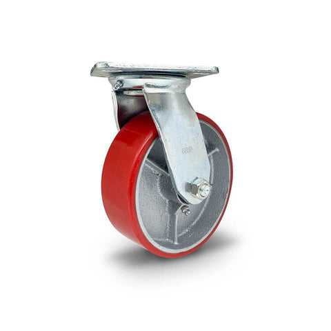 Grip Grip 43038 152mm 360kg Poly Moulded Cat Iron Swivel Castor