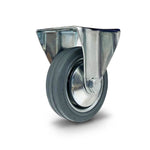 Grip Grip 43051 75mm 50kg Grey Rubber Moulded Steel Core Fixed Castor