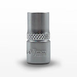 AuzGrip 7mm Metric 6 Point 1/4 Inch Square Drive Standard Socket Front
