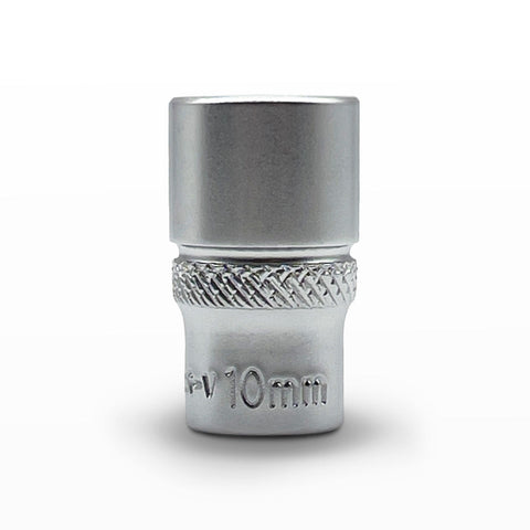 AuzGrip 10mm Metric 6 Point 1/4 Inch Square Drive Socket Front