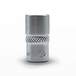 AuzGrip 11/32 Inch SAE 6 Point 1/4 Inch Square Drive Socket Front
