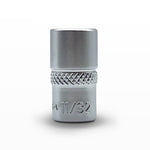 AuzGrip 11/32 Inch SAE 6 Point 1/4 Inch Square Drive Standard Socket Front