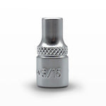 AuzGrip 3/16 Inch SAE 6 Point 1/4 Inch Square Drive Socket Front 
