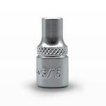AuzGrip 3/16 Inch SAE 6 Point 1/4 Inch Square Drive Standard Socket Front