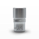 AuzGrip 3/8 Inch SAE 6 Point 1/4 Inch Square Drive Socket Front