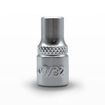 AuzGrip 7/32 Inch SAE 6 Point 1/4 Inch Square Drive Socket Front