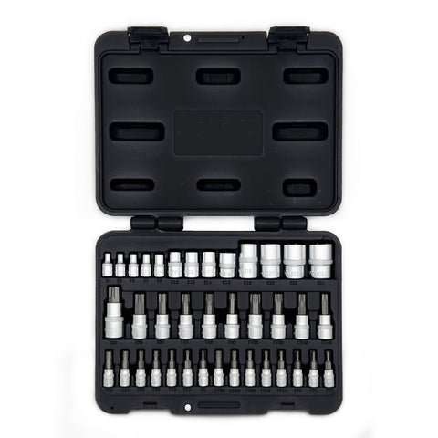 AuzGrip A71140 38 Piece Torx Bit and E Torx Bit Socket Set