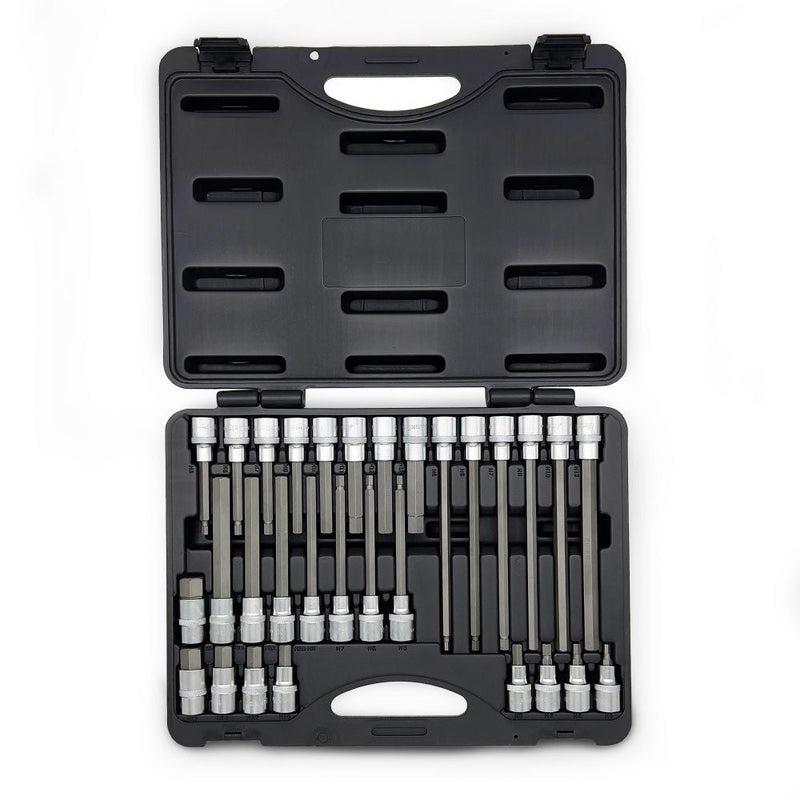 AuzGrip A71155 30 Piece In Hex Bit Socket Set Front