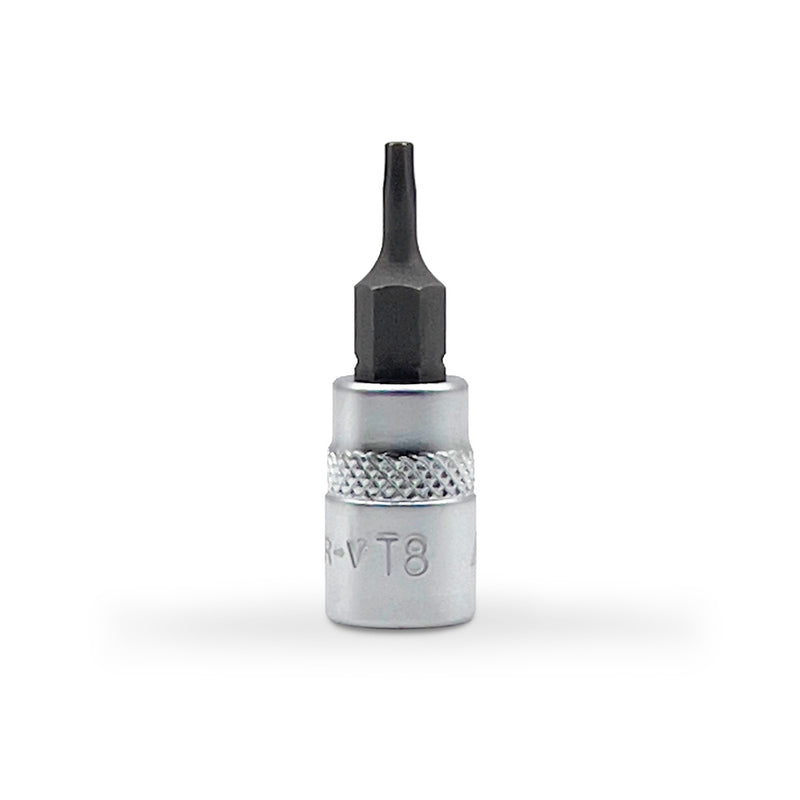 AuzGrip A71184 T8 1/4 Inch Square Drive Torx Bit Socket