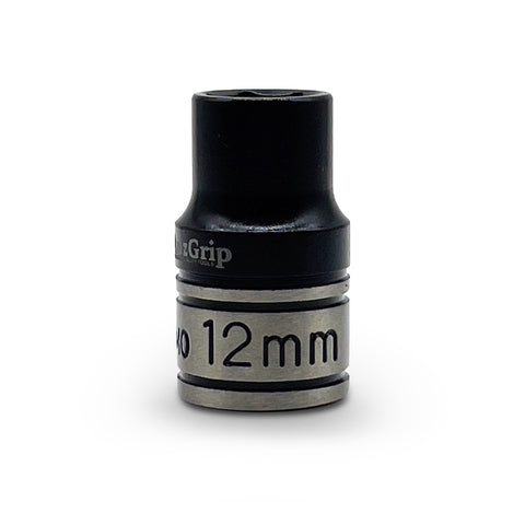 AuzGrip A84218 12mm 6 Point 1/4'' Square Drive Thin wall Impact Socket front