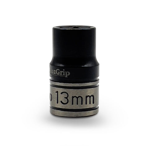 AuzGrip A84219 13mm 6 Point 1/4'' Square Drive Thin wall Impact Socket front