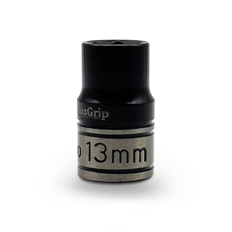 AuzGrip A84219 13mm 6 Point 1/4'' Square Drive Thin wall Impact Socket front