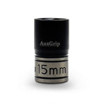 AuzGrip A84515 15mm 6 Point 1/2'' Square Drive Thin Wall Impact Socket front