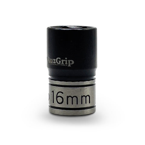 AuzGrip A84516 16mm 6 Point 1/2'' Square Drive Thin Wall Impact Socket front