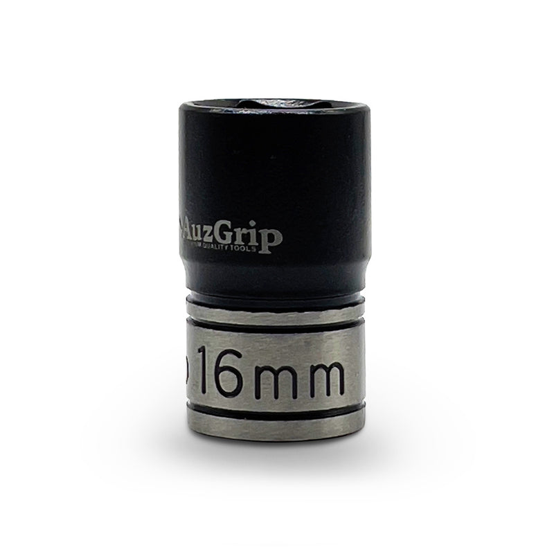 AuzGrip A84516 16mm 6 Point 1/2'' Square Drive Thin Wall Impact Socket front