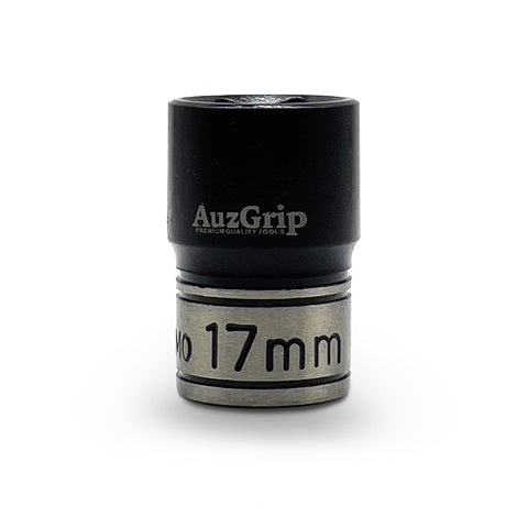 AuzGrip A84517 17mm 6 Point 1/2'' Square Drive Thin Wall Impact Socket front