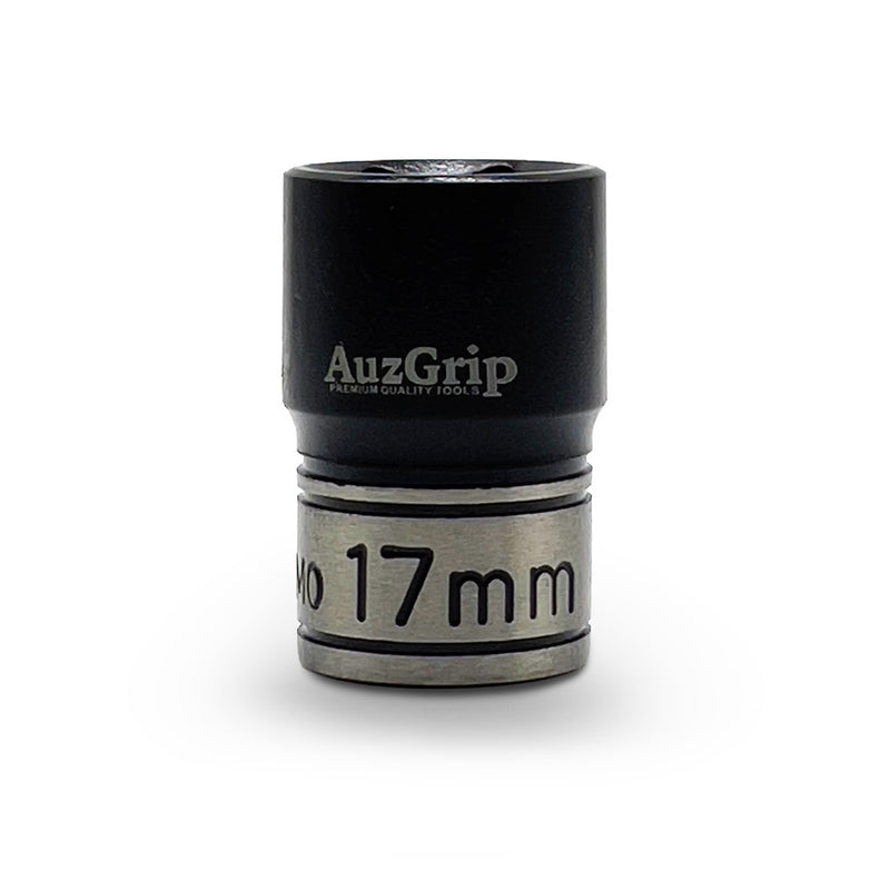 AuzGrip A84517 17mm 6 Point 1/2'' Square Drive Thin Wall Impact Socket front