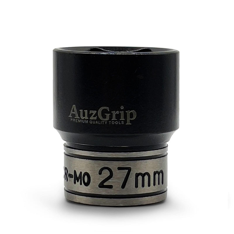 AuzGrip A84527 27mm 6 Point 1/2'' Square Drive Thin Wall Impact Socket front