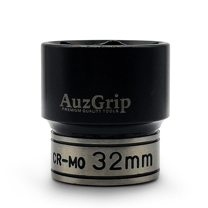AuzGrip A84532 32mm 6 Point 1/2'' Square Drive Thin Wall Impact Socket front