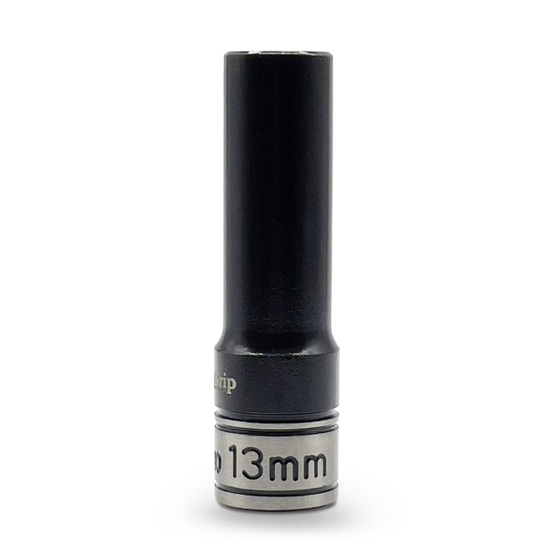 AuzGrip A84573 13mm 6 Point 1/2'' Square Drive Thin Wall Deep Impact Socket Front