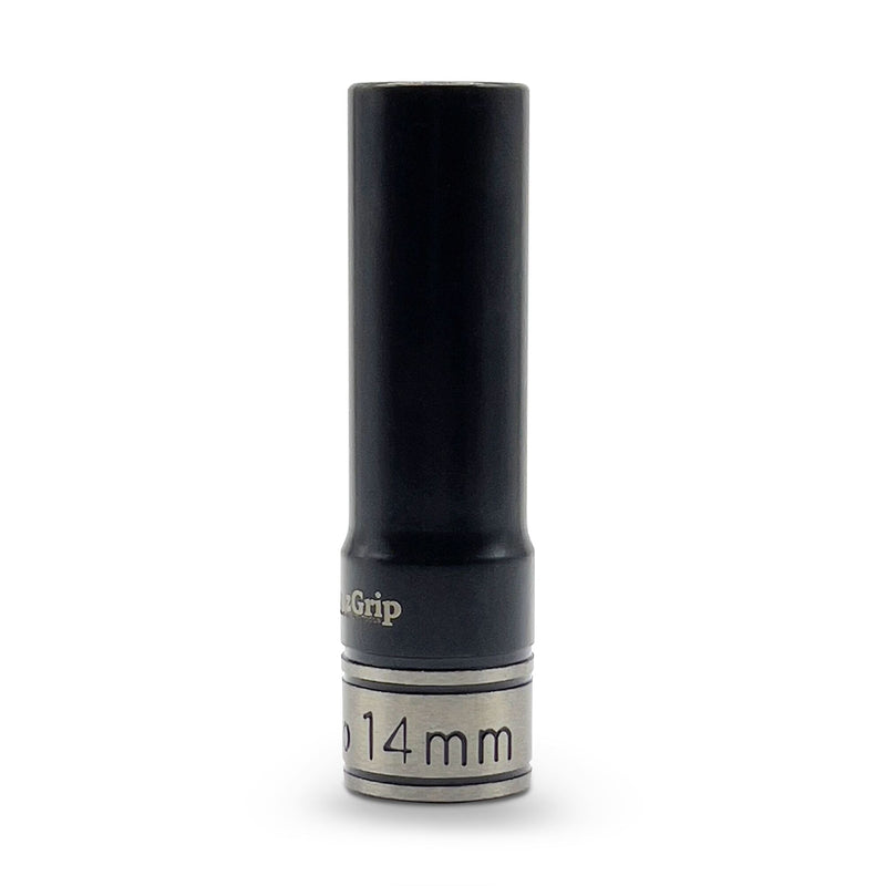 AuzGrip A84574 14mm 6 Point 1/2'' Square Drive Thin Wall Deep Impact Socket Front