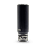 AuzGrip A84577 17mm 6 Point 1/2'' Square Drive Thin Wall Deep Impact Socket Front
