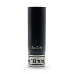 AuzGrip A84578 18mm 6 Point 1/2'' Square Drive Thin Wall Deep Impact Socket Front