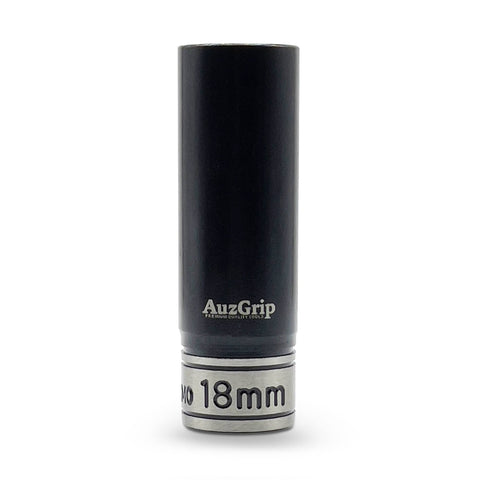 AuzGrip A84578 18mm 6 Point 1/2'' Square Drive Thin Wall Deep Impact Socket Front