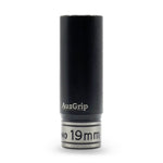 AuzGrip A84579 19mm 6 Point 1/2'' Square Drive Thin Wall Deep Impact Socket Front