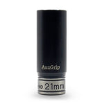 AuzGrip A84581 21mm 6 Point 1/2'' Square Drive Thin Wall Deep Impact Socket Front