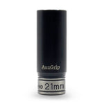 AuzGrip A84581 21mm 6 Point 1/2'' Square Drive Thin Wall Deep Impact Socket Front
